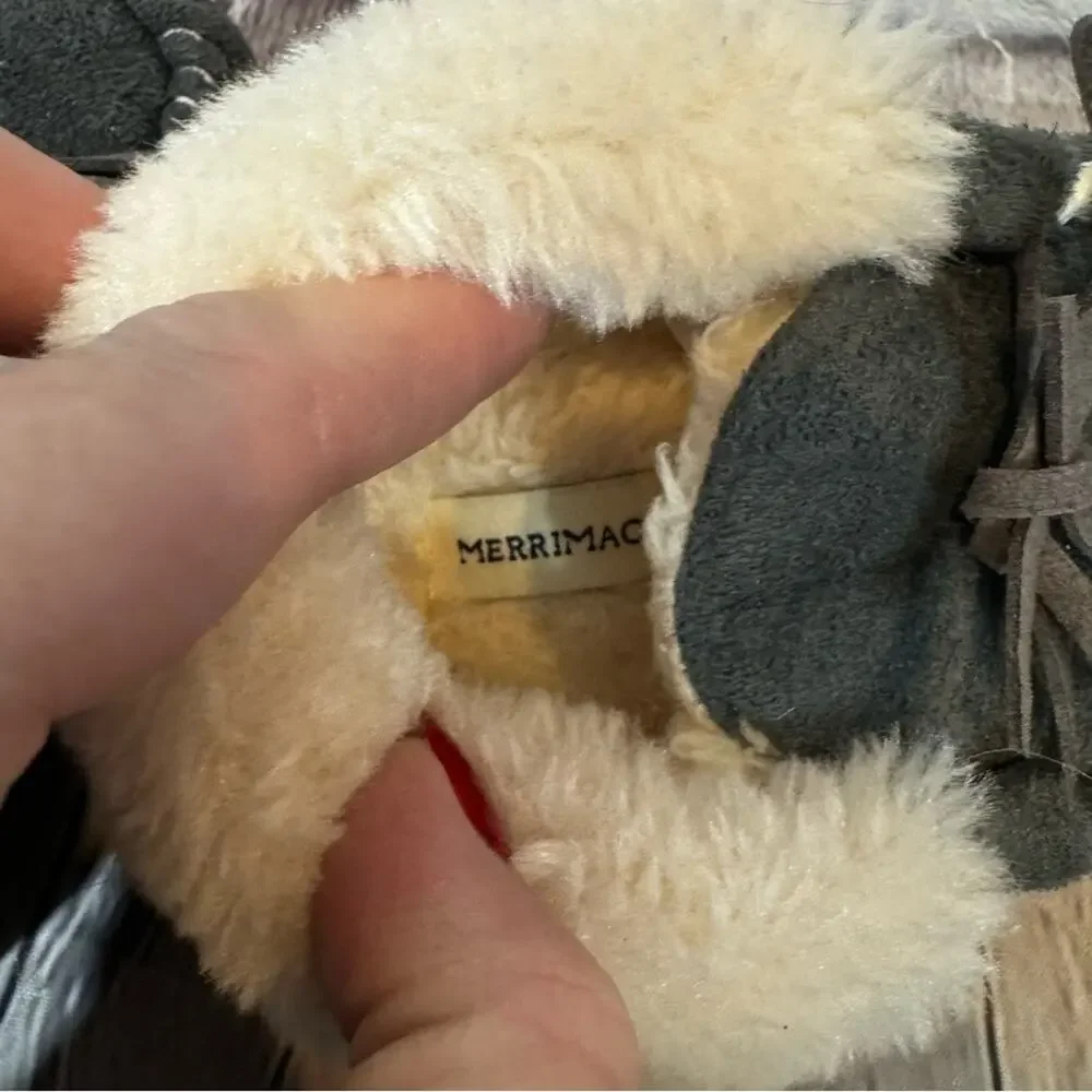 Merrimac Gray Toddler Moccasins